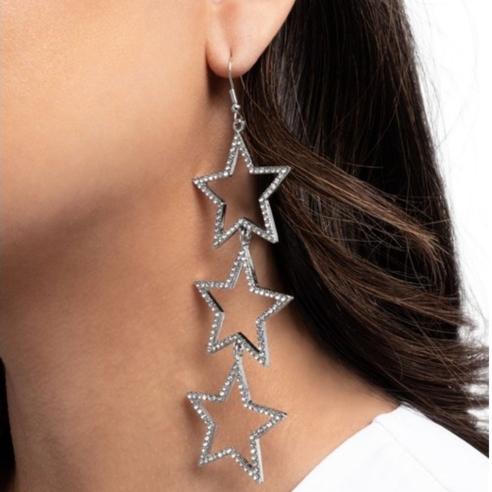 Star-Crossed Success Errings Silver